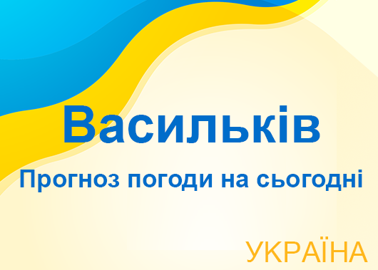 Погода в Василькові сьогодні - точний прогноз погоди по годинах